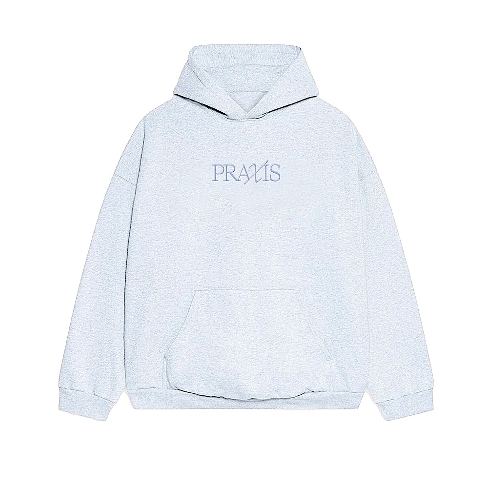 Praxis - French Loopback Terry Hoodie Smoke Blue - Medium - Sold Out